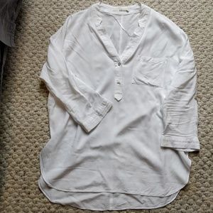 Ellison | White Popover Blouse